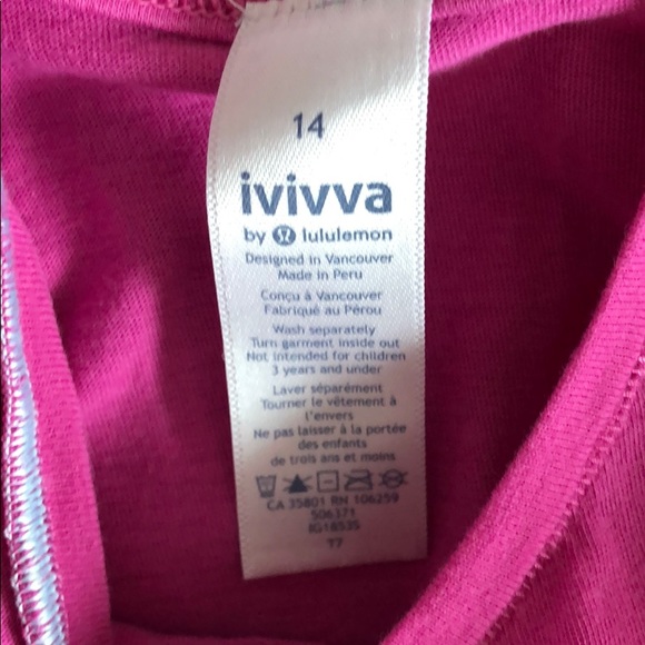 💓Ivivva by Lululemon pink tank top💓 - Picture 2 of 4
